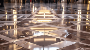 pórfido en espacios comerciales