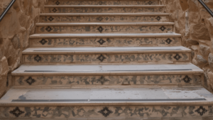 pórfido en escaleras y rampas