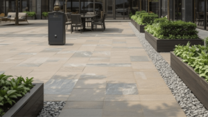 pórfido para áreas comerciales