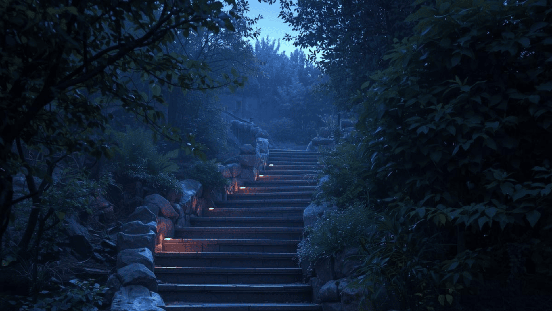 escaleras de piedra natural